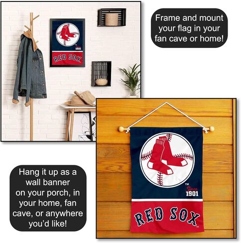WinCraft Boston Red Sox Retro Vintage Throwback Double Sided Garden Flag in Saudi Arabia