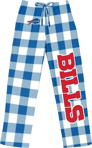 FOCO Pick Your NFL Team Gingham Checkered Pattern Women's Pajama Lounge Pants with Pockets and Drawstring Tie, Multicolor in Saudi Arabia