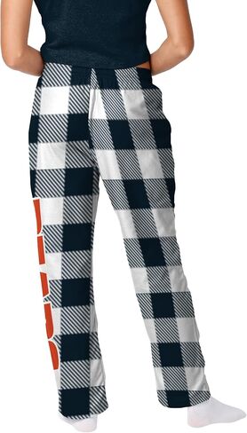 FOCO Pick Your NFL Team Gingham Checkered Pattern Women's Pajama Lounge Pants with Pockets and Drawstring Tie, Multicolor in Saudi Arabia