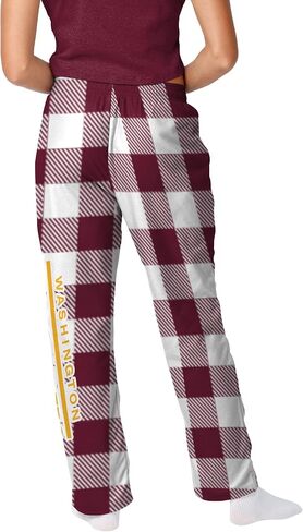 FOCO Pick Your NFL Team Gingham Checkered Pattern Women's Pajama Lounge Pants with Pockets and Drawstring Tie, Multicolor in Saudi Arabia