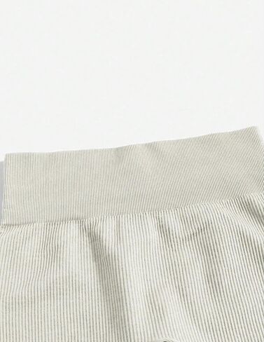 Women's High Waist Seamless Workout Shorts Ribbed Compression Yoga Shorts for Gym Fitness and Casual Wear in Saudi Arabia
