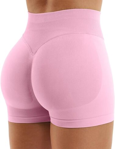 Women Workout Impact Shorts 2.5"/ 3.6"/ 4.5"/ 6" Scrunch Butt Lifting Gym Seamless Booty Biker Shorts in Saudi Arabia
