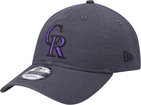 عصر جديد MLB الأساسية الكلاسيكية 9TWENTY الجرافيت الفحم اللون قابل للتعديل قبعة قبعة مقاس واحد يناسب الجميع in Kuwait