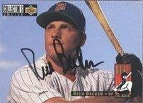 Rich Becker Minnesota Twins 1993 UD Collectors Choice Rookie Class Autographed Card - Rookie Card. This item comes with a certificate of authenticity from Autograph-Sports. Autographed - Baseball in Saudi Arabia