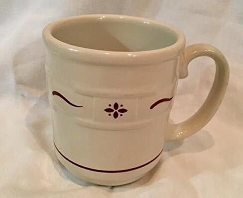 Longaberger Pottery المنسوجة التقاليد التراثية 12 أوقية كوب قهوة / كوب (أحمر) in Kuwait