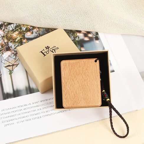 Mini Kalimba 8 Keys Beech Wood Finger Thumb Piano With Lanyard Pendant Gift in Saudi Arabia