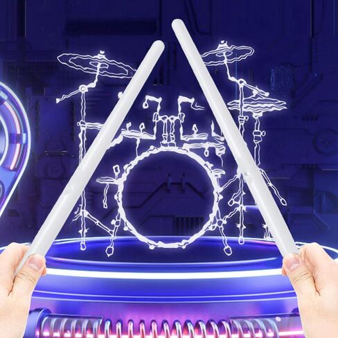 Electronic Drum Set, Virtual Air Drum, Portable 3D Motion Pocket Drum, Virtual Reality Air Drumsticks, Play Drum Anywhere Anytime, for Beginners in Saudi Arabia