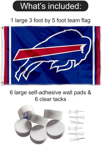 Buffalo Bills Banner and Tapestry Wall Tack Pads in Saudi Arabia