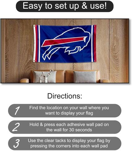 Buffalo Bills Banner and Tapestry Wall Tack Pads in Saudi Arabia