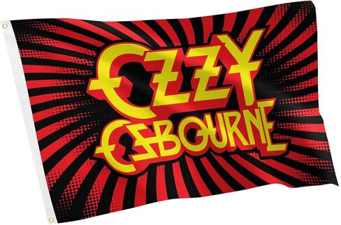 Desert Cactus Ozzy Osbourne Flag 100% Polyester Indoor Outdoor 3x5 feet Band Flags (Flag C) in Saudi Arabia