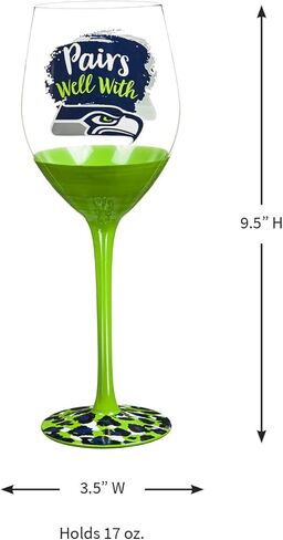 Team Sports America Seattle Seahawks, 17oz Boxed Stemware in Saudi Arabia