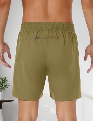 Men's Casual Shorts Stretch Waistband Lightweight Walking Hiking Shorts with Pockets in Saudi Arabia