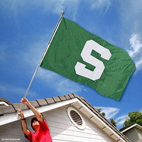 علم النايلون المطرز والمخيط من MSU Spartans in Saudi Arabia