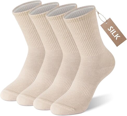 جوارب تبريد حريرية من SilkDream للنساء، جوارب مضغوطة خفيفة للجري، جوارب ماصة للرطوبة، هدايا قابلة للتنفس لها in Kuwait