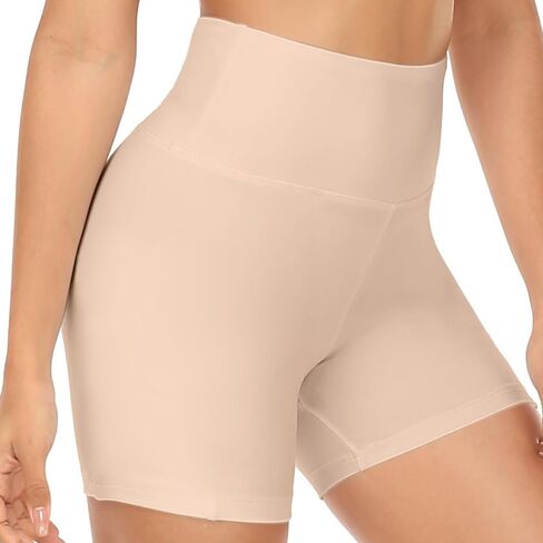 No Front Seam High Waist Biker Shorts for Women, Squat Proof Yoga Workout Gym Bike Shorts in Saudi Arabia