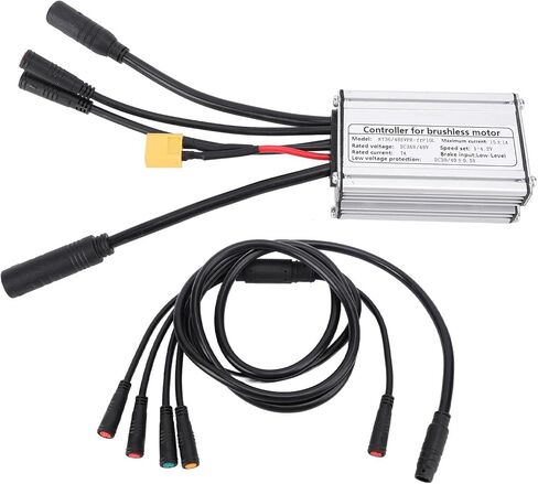 36V 48V Motor Controller High Efficiency Sine Controller with Connector for Electric Bikes Aluminum Alloy in Kuwait