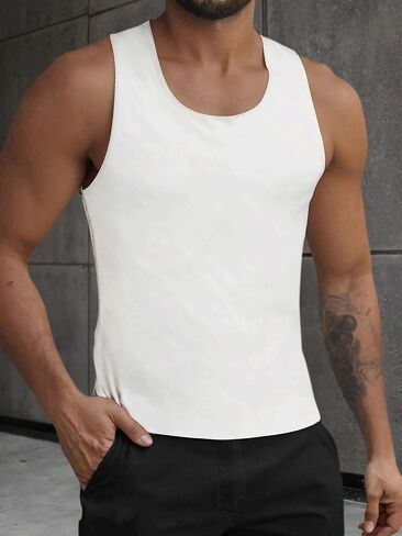 Men's Quick Dry Workout Tank Tops Breathable Gym Sleeveless Shirts in Saudi Arabia