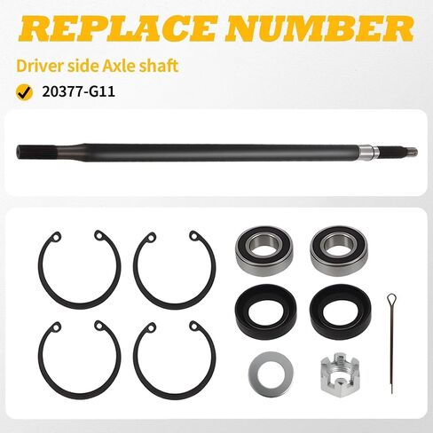 20377-G11 Golf Cart Driver Side Rear Axle Shaft Compatible with TXT/Medalist Electric 1994-2013 in Saudi Arabia