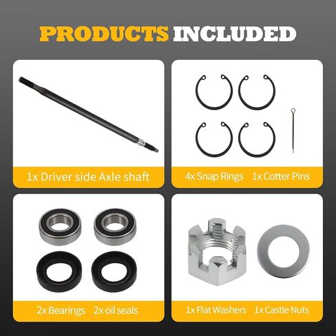 20377-G11 Golf Cart Driver Side Rear Axle Shaft Compatible with TXT/Medalist Electric 1994-2013 in Saudi Arabia
