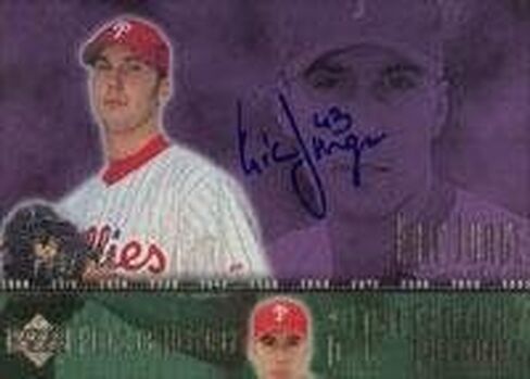 Eric Junge Philadelphia Phillies 2002 Upper Deck 21st Century Phenoms Autographed Card. This item comes with a certificate of authenticity from Autograph-Sports. Autographed - MLB Autographed Baseball in Saudi Arabia
