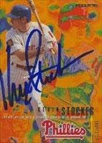 Kevin Stocker Philadelphia Phillies 1995 Fleer Autographed Card. This item comes with a certificate of authenticity from Autograph-Sports. Autographed - Baseball Slabbed Autographed Cards in Saudi Arabia