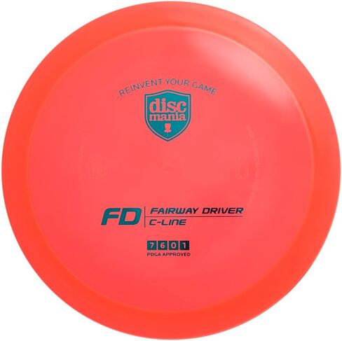 Discmania C-Line FD Disc Golf Fairway Driver | قرص ثابت للجولف مع طيران مستقيم | بلاستيك متين وفاخر | انزلاق عالي مع طيران يمكن التحكم فيه | 173-176 جم (ستختلف الألوان) in Kuwait