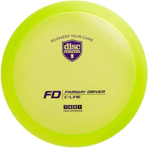Discmania C-Line FD Disc Golf Fairway Driver | قرص ثابت للجولف مع طيران مستقيم | بلاستيك متين وفاخر | انزلاق عالي مع طيران يمكن التحكم فيه | 173-176 جم (ستختلف الألوان) in Kuwait