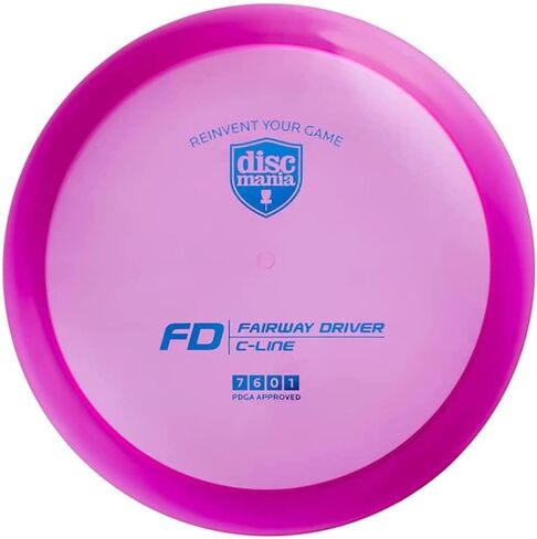 Discmania C-Line FD Disc Golf Fairway Driver | قرص ثابت للجولف مع طيران مستقيم | بلاستيك متين وفاخر | انزلاق عالي مع طيران يمكن التحكم فيه | 173-176 جم (ستختلف الألوان) in Kuwait