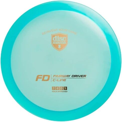 Discmania C-Line FD Disc Golf Fairway Driver | قرص ثابت للجولف مع طيران مستقيم | بلاستيك متين وفاخر | انزلاق عالي مع طيران يمكن التحكم فيه | 173-176 جم (ستختلف الألوان) in Kuwait
