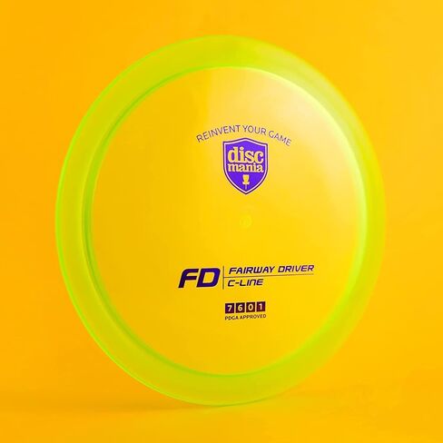 Discmania C-Line FD Disc Golf Fairway Driver | قرص ثابت للجولف مع طيران مستقيم | بلاستيك متين وفاخر | انزلاق عالي مع طيران يمكن التحكم فيه | 173-176 جم (ستختلف الألوان) in Kuwait