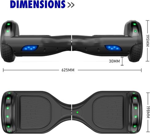 UNI-SUN Self Balancing Scooter for Kids, 6.5" Two Wheels Scooter with Bluetooth and Lights for Girls Boys Kids Adults in Saudi Arabia