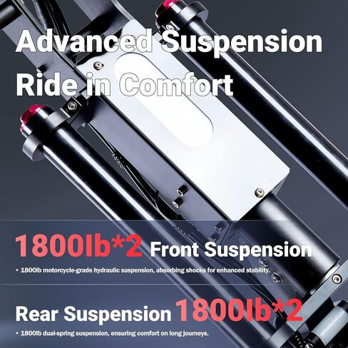 Foldable Electric Scooter with Seat, High Power 10,000W Dual Motor 60V 50A Extra Long Range, 14" Off-Road Tires, Adult Electric Scooter in Saudi Arabia
