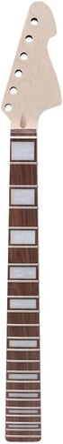 Guitar Neck 22 fret 30 inch DIY for Baritone style Maple Rosewood Fretboard Block inlay Bolt on heel, white in Saudi Arabia
