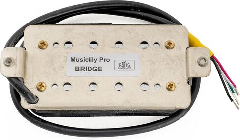 Musiclily Pro HH-DJRC شفرة السكك الحديدية السيراميك هامبوكر جسر بيك اب 14.5K للجيتار الكهربائي، أسود in Saudi Arabia