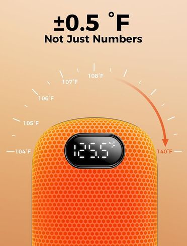 Aecooly 20000 مللي أمبير جهاز تدفئة اليد قابل لإعادة الشحن، عبوتان | ±0.5 درجة فهرنهايت الدقة | 72 مستوى تسخين ذكي | سخان كامل السطح مقاس 13.5 بوصة | أجهزة تدفئة اليد الكهربائية المغناطيسية، هدايا لعيد الميلاد، والتخييم، والصيد، والجولف in Saudi Arabia