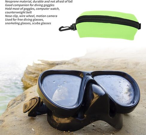 Diving Goggle Storage Bag, Portable Dustproof Fall Diving Goggle Storage Bag Resistant Neoprene Gadgets Gear Pouch for Sunglasses Glasses in Saudi Arabia