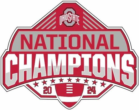2024 National Championship 12" Magnet Ohio State Buckeyes in Saudi Arabia