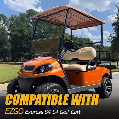 زجاج أمامي ملون من KUAFU متوافق مع عربة الجولف EZGO Express S4 L4 قابلة للطي لأسفل الزجاج الأمامي القابل للطي in Kuwait