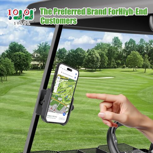 10L0L Upgraded Magnetic Golf Cart Phone Holder, Cell Phones Mount with Neodymium N52 Magnets, Stable Golf Caddy Phone Holder for iPhone, Samsung and Other in Saudi Arabia