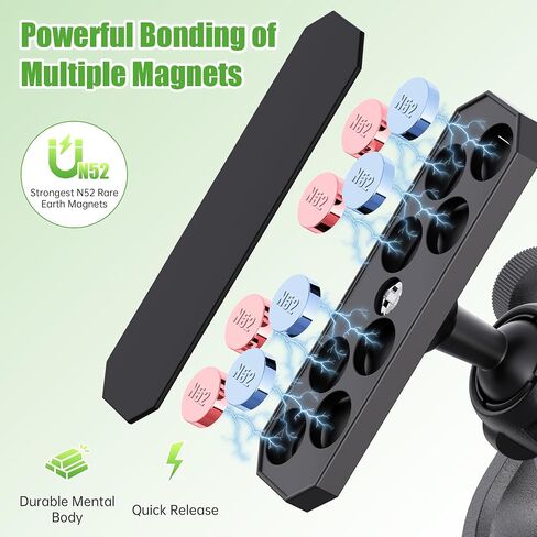 10L0L Upgraded Magnetic Golf Cart Phone Holder, Cell Phones Mount with Neodymium N52 Magnets, Stable Golf Caddy Phone Holder for iPhone, Samsung and Other in Saudi Arabia