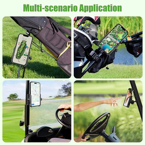 10L0L Upgraded Magnetic Golf Cart Phone Holder, Cell Phones Mount with Neodymium N52 Magnets, Stable Golf Caddy Phone Holder for iPhone, Samsung and Other in Saudi Arabia