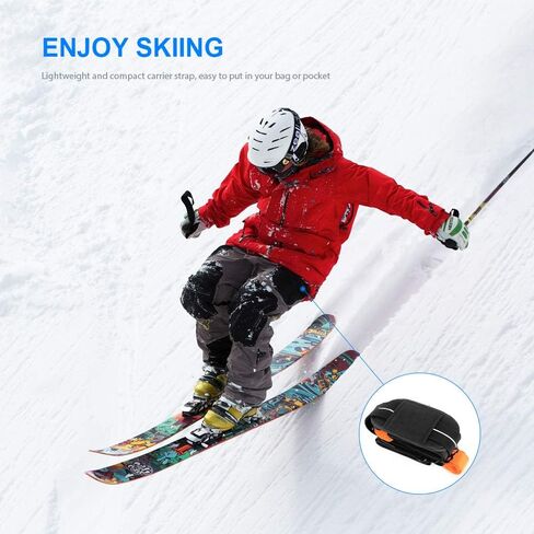 FIREOR Ski Carrier Strap, Snowboard, Pole and Boot Carry Sling Band Kit for Family Men Women & Kids, Skiing Accessories Gifts in Saudi Arabia