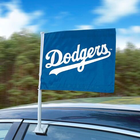 FANMATS MLB - Los Angeles Dodgers Car Flag Large 1pc 11" x 14" in Saudi Arabia