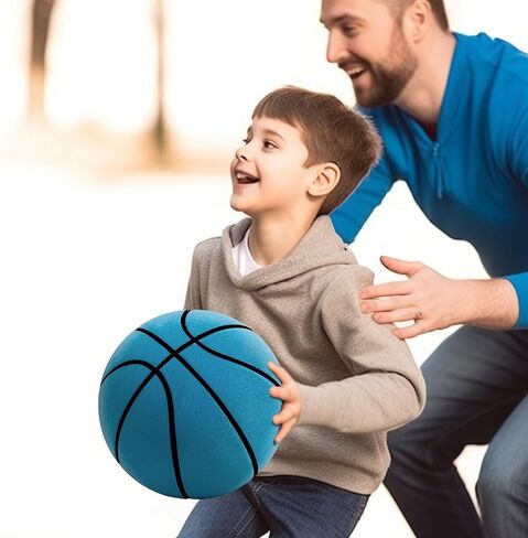 كرة السلة الصامتة الرسمية مقاس 7 (29.5 بوصة)، كرة سلة داخلية مطورة من Dribble Dream وكرة بدون هواء عالية الارتداد بدون صوت للمراوغة الهادئة والتدريب الداخلي in Saudi Arabia