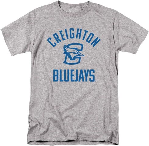 تي شيرت رسمي للجنسين بلون واحد بشعار Bluejays من جامعة Creighton in Saudi Arabia