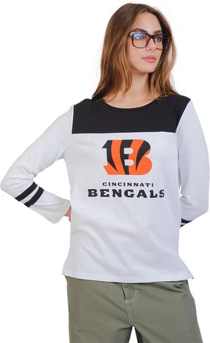 Ultra Game NFL Womens Raglan Vintage Baseball T-Shirt in Saudi Arabia