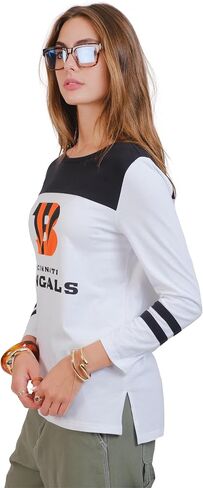 Ultra Game NFL Womens Raglan Vintage Baseball T-Shirt in Saudi Arabia