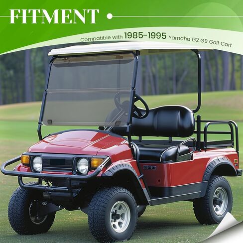 الزجاج الأمامي الشفاف من HECASA متوافق مع موديلات 1985-1995 Yamaha G2/G9 لعربة الجولف القابلة للطي للزجاج الأمامي in Saudi Arabia