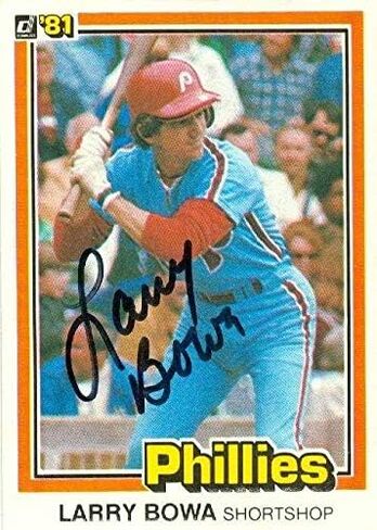 Larry Bowa autographed Baseball Card (Philadelphia Phillies) 1981 Donruss #142 - Autographed Baseball Cards in Saudi Arabia
