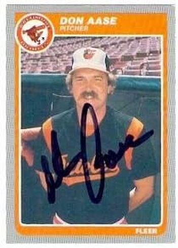 Don Aase autographed Baseball Card (Baltimore Orioles) 1985 Fleer #U-1 - Autographed Baseball Cards in Saudi Arabia